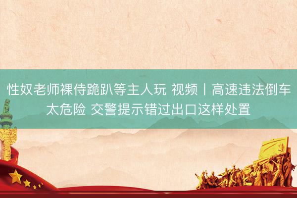 性奴老师裸侍跪趴等主人玩 视频丨高速违法倒车太危险 交警提示错过出口这样处置
