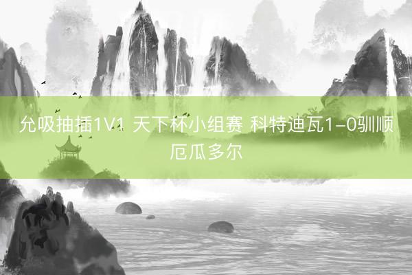允吸抽插1V1 天下杯小组赛 科特迪瓦1-0驯顺厄瓜多尔